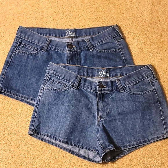 Old Navy Pants - ☆ Old Navy ☆ 2 Pairs of Blue Wave Diva Denim Shorts Size 6